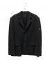 BALENCIAGA（バレンシアガ）の古着「ロゴパッチオーバーサイズテーラードジャケット」｜ブラック