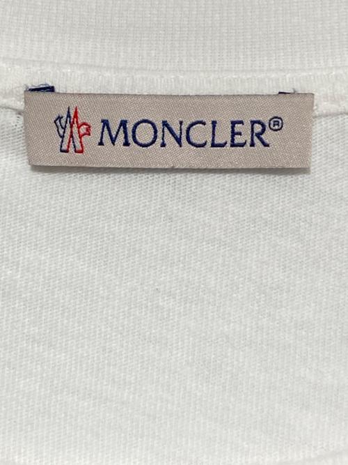 MONCLER GENIUS（モンクレール ジーニアス）MONCLER GENIUS (モンクレール ジーニアス) ロゴTシャツ ホワイト サイズ:Lの古着・服飾アイテム