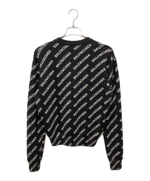 BALENCIAGA（バレンシアガ）BALENCIAGA (バレンシアガ) オールオーバーロゴニット ブラック サイズ:XSの古着・服飾アイテム