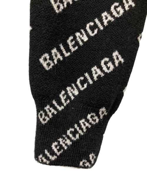 BALENCIAGA（バレンシアガ）BALENCIAGA (バレンシアガ) オールオーバーロゴニット ブラック サイズ:XSの古着・服飾アイテム