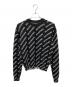 BALENCIAGA（バレンシアガ）の古着「オールオーバーロゴニット」｜ブラック