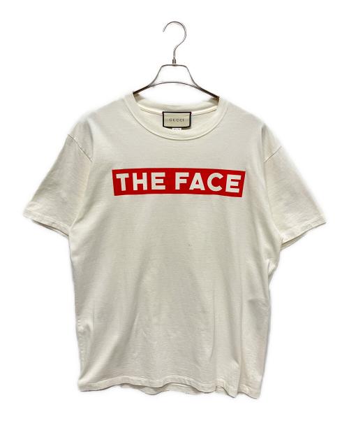 GUCCI（グッチ）GUCCI (グッチ) 19AW THE FACE ロゴカットソー アイボリー サイズ:Sの古着・服飾アイテム