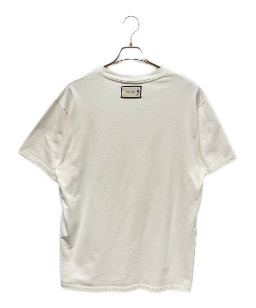 GUCCI（グッチ）GUCCI (グッチ) 19AW THE FACE ロゴカットソー アイボリー サイズ:Sの古着・服飾アイテム