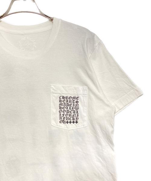 CHROME HEARTS（クロムハーツ）CHROME HEARTS (クロムハーツ) ポケットTシャツ ホワイト サイズ:Mの古着・服飾アイテム