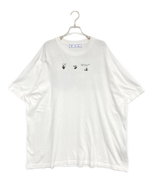 OFFWHITE（オフホワイト）OFFWHITE (オフホワイト) ロゴTシャツ ホワイト サイズ:Mの古着・服飾アイテム