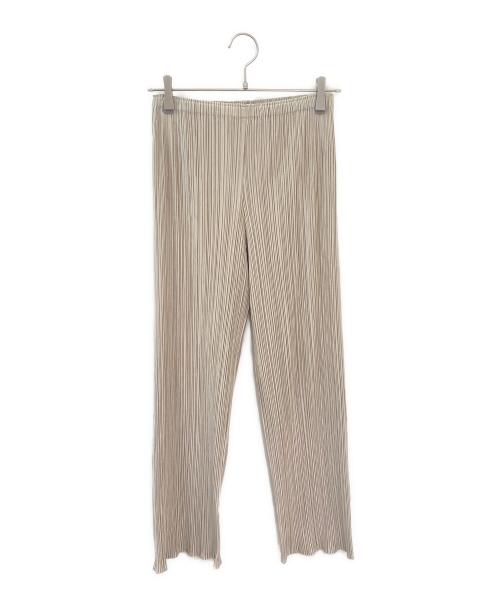 PLEATS PLEASE（プリーツプリーズ）PLEATS PLEASE (プリーツプリーズ) プリーツパンツ ベージュ サイズ:3の古着・服飾アイテム