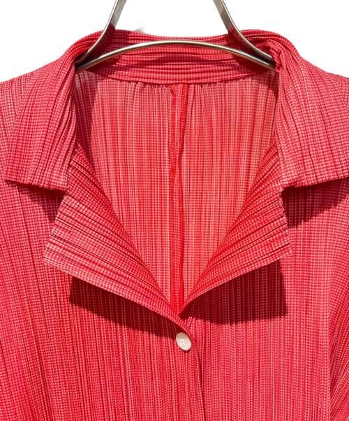 PLEATS PLEASE（プリーツプリーズ）PLEATS PLEASE (プリーツプリーズ) プリーツシャツ ピンク サイズ:3の古着・服飾アイテム