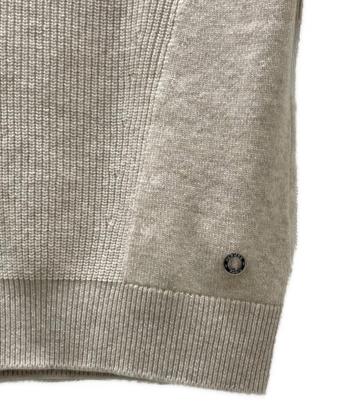 HERMES（エルメス）HERMES (エルメス) セリエボタンカシミヤニット ベージュ サイズ:40の古着・服飾アイテム