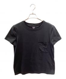 HERMES（エルメス）の古着「クロシェット刺繍ポケットTシャツ」｜ブラック