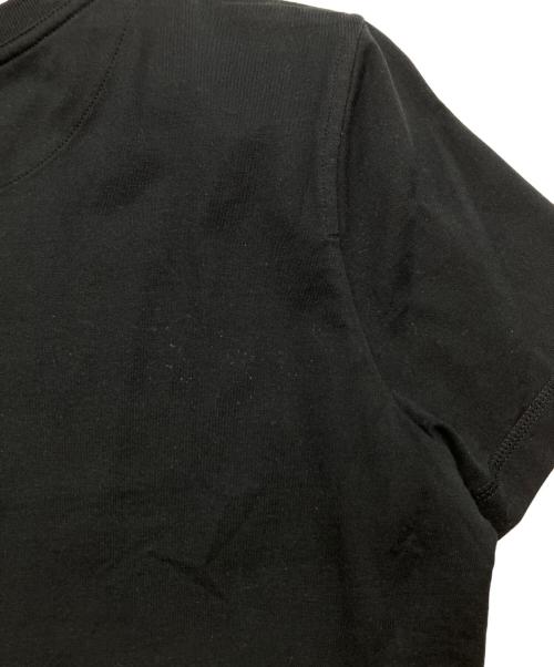 HERMES（エルメス）HERMES (エルメス) クロシェット刺繍ポケットTシャツ ブラック サイズ:40の古着・服飾アイテム