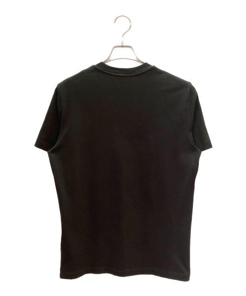 MONCLER（モンクレール）MONCLER (モンクレール) Ｕネック ロゴ Tシャツ ブラック サイズ:Sの古着・服飾アイテム