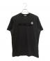 MONCLER（モンクレール）の古着「Ｕネック ロゴ Tシャツ」｜ブラック