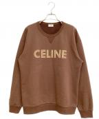 CELINEセリーヌ）の古着「ロゴスウェット」｜ブラウン