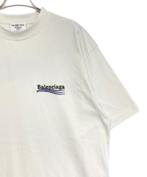 BALENCIAGA（バレンシアガ）BALENCIAGA (バレンシアガ) キャンペーンロゴTシャツ ライトグレー サイズ:XSの古着・服飾アイテム