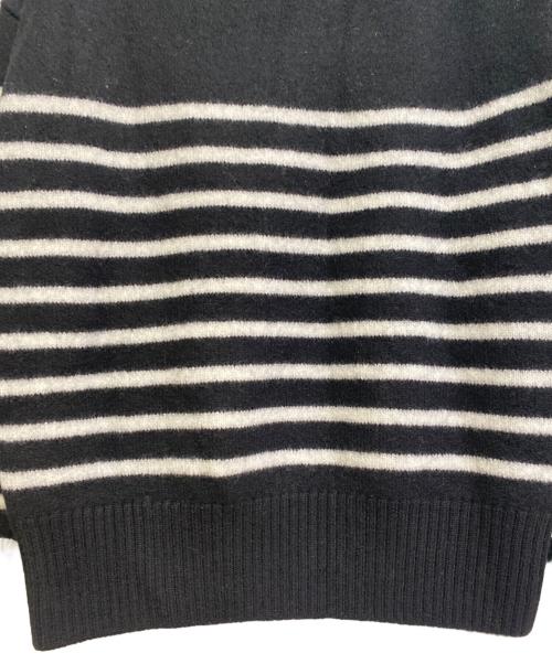 AMIPARIS（アミパリス）AMIPARIS (アミパリス) ハートロゴニット ブラック×ホワイト サイズ:Sの古着・服飾アイテム