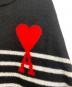 中古・古着 AMIPARIS (アミパリス) ハートロゴニット ブラック×ホワイト サイズ:S：25000円