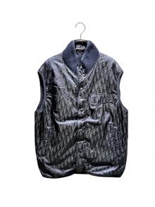 Dior（ディオール）の古着「オブリークリバーシブルベスト」｜ネイビー