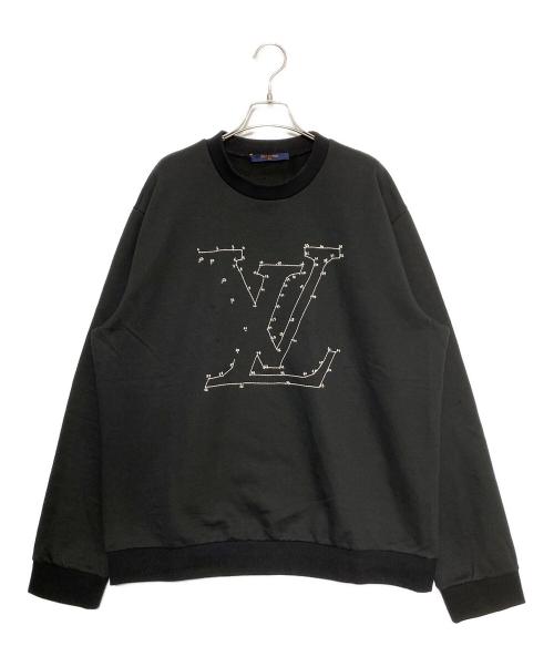 LOUIS VUITTON（ルイ ヴィトン）LOUIS VUITTON (ルイ ヴィトン) LVステッチエンブロイダリースウェット ブラック サイズ:XXLの古着・服飾アイテム
