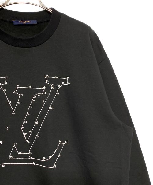LOUIS VUITTON（ルイ ヴィトン）LOUIS VUITTON (ルイ ヴィトン) LVステッチエンブロイダリースウェット ブラック サイズ:XXLの古着・服飾アイテム