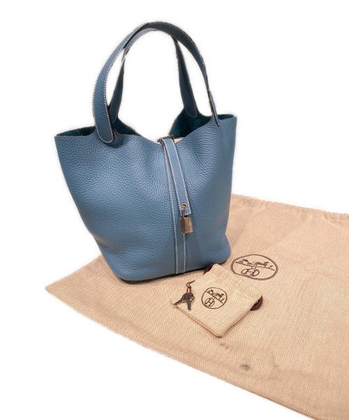 HERMES（エルメス）HERMES (エルメス) ピコタンロックMM ブルージーン サイズ:MMの古着・服飾アイテム