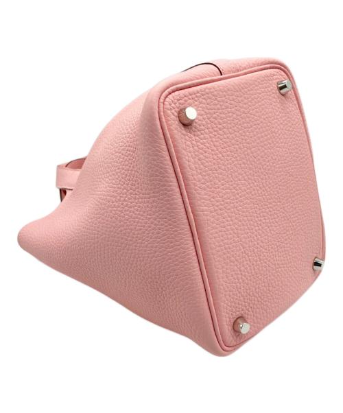 HERMES（エルメス）HERMES (エルメス) ピコタンロックPM/トリヨンクレマンス/ローズサクラ/U刻印2022年製/シルバー金具 ローズサクラ サイズ:PMの古着・服飾アイテム