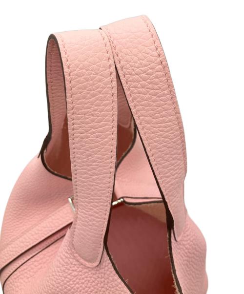 HERMES（エルメス）HERMES (エルメス) ピコタンロックPM/トリヨンクレマンス/ローズサクラ/U刻印2022年製/シルバー金具 ローズサクラ サイズ:PMの古着・服飾アイテム