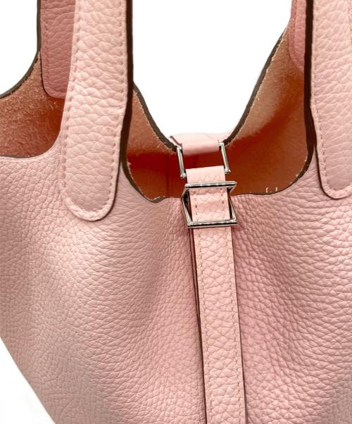 HERMES（エルメス）HERMES (エルメス) ピコタンロックPM/トリヨンクレマンス/ローズサクラ/U刻印2022年製/シルバー金具 ローズサクラ サイズ:PMの古着・服飾アイテム