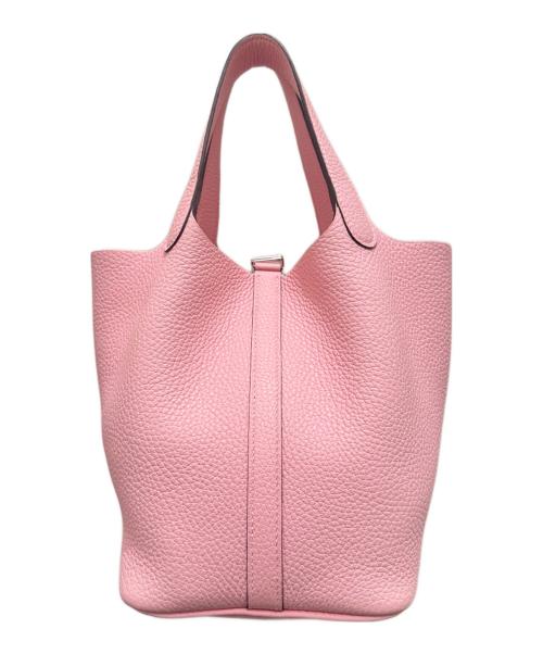 HERMES（エルメス）HERMES (エルメス) ピコタンロック PM ローズサクラ U刻印:2022年 シルバー金具 ローズサクラ サイズ:PMの古着・服飾アイテム