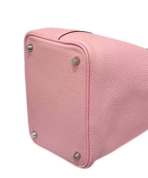 HERMES（エルメス）HERMES (エルメス) ピコタンロック PM ローズサクラ U刻印:2022年 シルバー金具 ローズサクラ サイズ:PMの古着・服飾アイテム