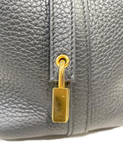 HERMES（エルメス）HERMES (エルメス) ピコタンロックPM ブラック×ゴールド金具 サイズ:PMの古着・服飾アイテム