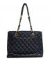 CHANEL (シャネル) マトラッセ GST チェーン トートバッグ ブラック：350000円