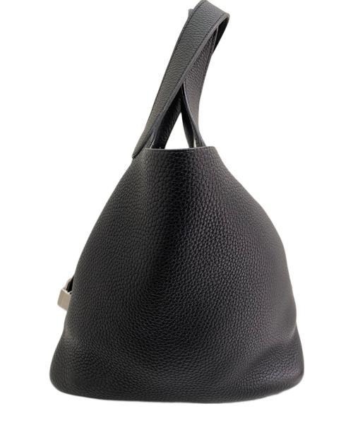 HERMES（エルメス）HERMES (エルメス) ピコタンロックMM/シルバー金具/トリヨンクレマンス/ブラック/Y刻印：2020年製 ブラック サイズ:MMの古着・服飾アイテム
