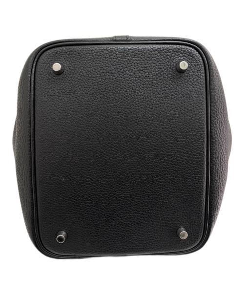 HERMES（エルメス）HERMES (エルメス) ピコタンロックMM/シルバー金具/トリヨンクレマンス/ブラック/Y刻印：2020年製 ブラック サイズ:MMの古着・服飾アイテム