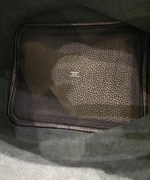 HERMES（エルメス）HERMES (エルメス) ピコタンロックMM/シルバー金具/トリヨンクレマンス/ブラック/Y刻印：2020年製 ブラック サイズ:MMの古着・服飾アイテム