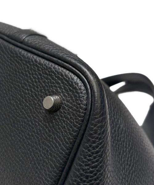 HERMES（エルメス）HERMES (エルメス) ピコタンロックMM/シルバー金具/トリヨンクレマンス/ブラック/Y刻印：2020年製 ブラック サイズ:MMの古着・服飾アイテム