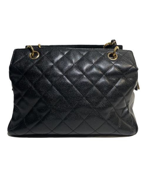 CHANEL（シャネル）CHANEL (シャネル) キャビアスキン チェーンショルダーバッグ ブラックの古着・服飾アイテム