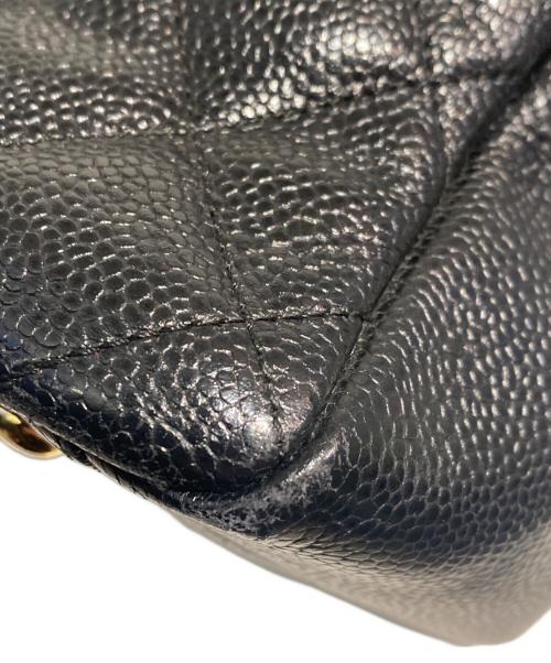 CHANEL（シャネル）CHANEL (シャネル) キャビアスキン チェーンショルダーバッグ ブラックの古着・服飾アイテム