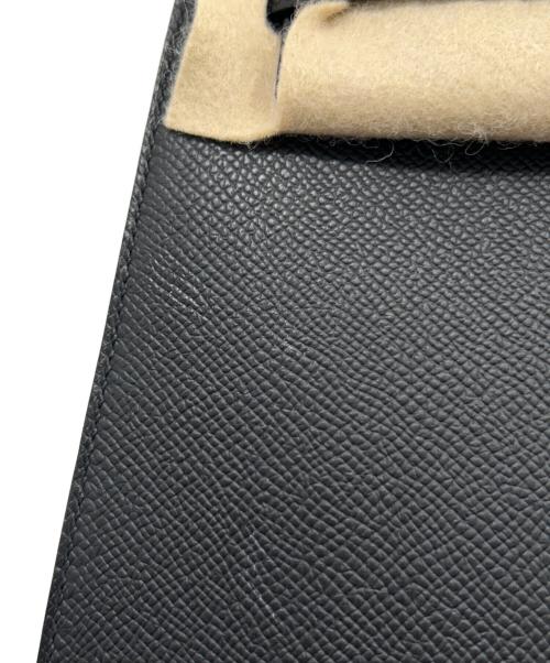 HERMES（エルメス）HERMES (エルメス) ケリー25 外縫い/Kelly25 Sellier/シルバー金具/ヴォーエプソン/ブラック/B刻印 ブラック サイズ:25の古着・服飾アイテム