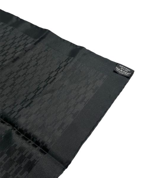 HERMES（エルメス）HERMES (エルメス) ミニスカーフ　グランH ブラックの古着・服飾アイテム