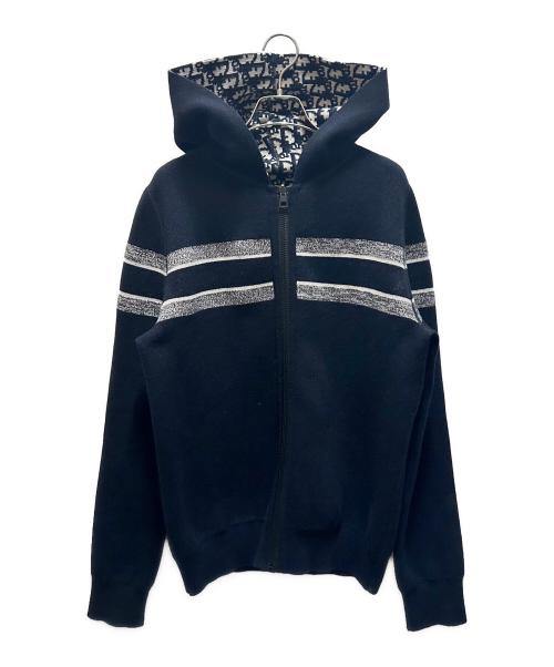 Dior（ディオール）Dior (ディオール) オブリークリバーシブルパーカー ネイビー サイズ:42の古着・服飾アイテム