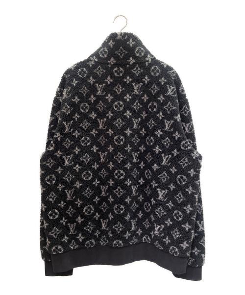 LOUIS VUITTON（ルイ ヴィトン）LOUIS VUITTON (ルイ ヴィトン) モノグラム フリースジャケット ブラック×グレー サイズ:XLの古着・服飾アイテム