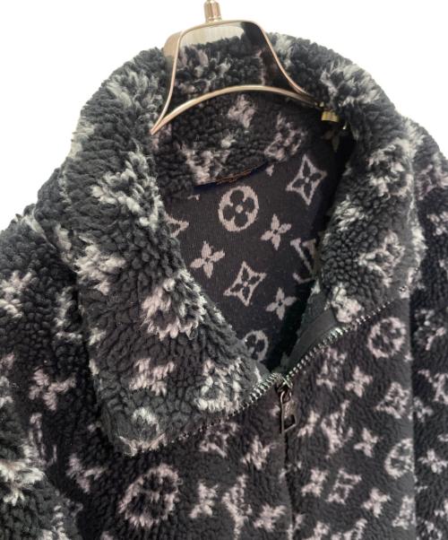 LOUIS VUITTON（ルイ ヴィトン）LOUIS VUITTON (ルイ ヴィトン) モノグラム フリースジャケット ブラック×グレー サイズ:XLの古着・服飾アイテム