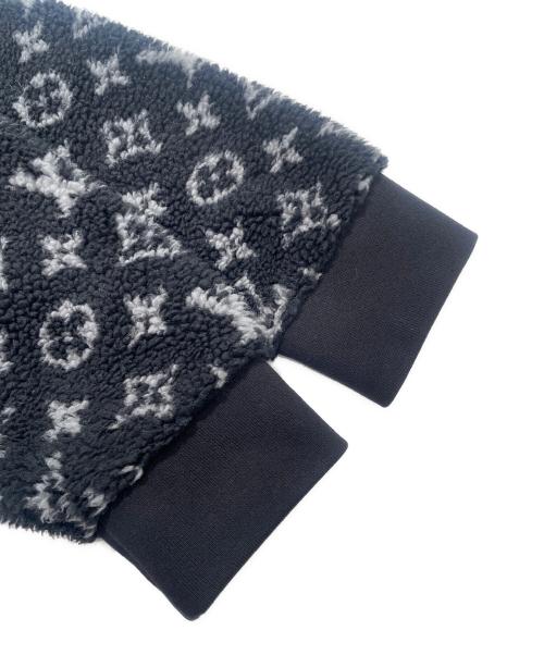 LOUIS VUITTON（ルイ ヴィトン）LOUIS VUITTON (ルイ ヴィトン) モノグラム フリースジャケット ブラック×グレー サイズ:XLの古着・服飾アイテム