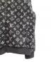 中古・古着 LOUIS VUITTON (ルイ ヴィトン) モノグラム フリースジャケット ブラック×グレー サイズ:XL：200000円