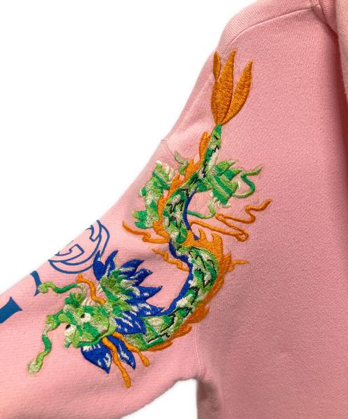 GUCCI（グッチ）GUCCI (グッチ) ドラゴン刺繍ヴィンテージロゴパーカー スカイブルー サイズ:XSの古着・服飾アイテム