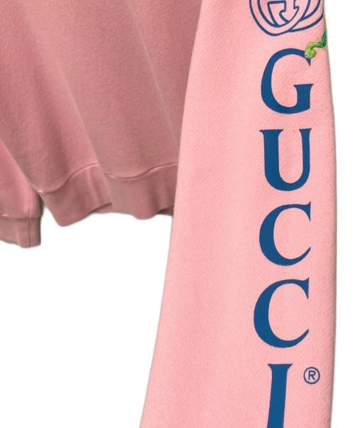 GUCCI（グッチ）GUCCI (グッチ) ドラゴン刺繍ヴィンテージロゴパーカー スカイブルー サイズ:XSの古着・服飾アイテム