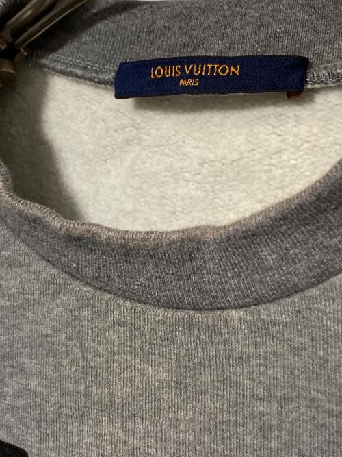 LOUIS VUITTON（ルイ ヴィトン）LOUIS VUITTON (ルイ ヴィトン) NIGO (ニゴ―) スクエアードLVクルーネックスウェット グレー サイズ:XSの古着・服飾アイテム