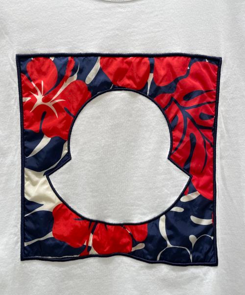 MONCLER（モンクレール）MONCLER (モンクレール) MAGLIA t-shirt/ロゴTシャツ ホワイト サイズ:Lの古着・服飾アイテム