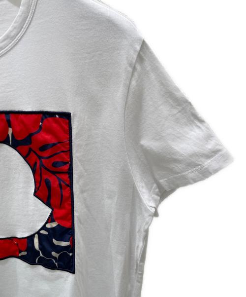 MONCLER（モンクレール）MONCLER (モンクレール) MAGLIA t-shirt/ロゴTシャツ ホワイト サイズ:Lの古着・服飾アイテム
