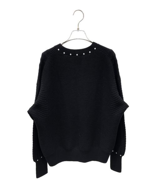 CHANEL（シャネル）CHANEL (シャネル) ココボタンパールトリムカーディガン ブラック サイズ:38の古着・服飾アイテム